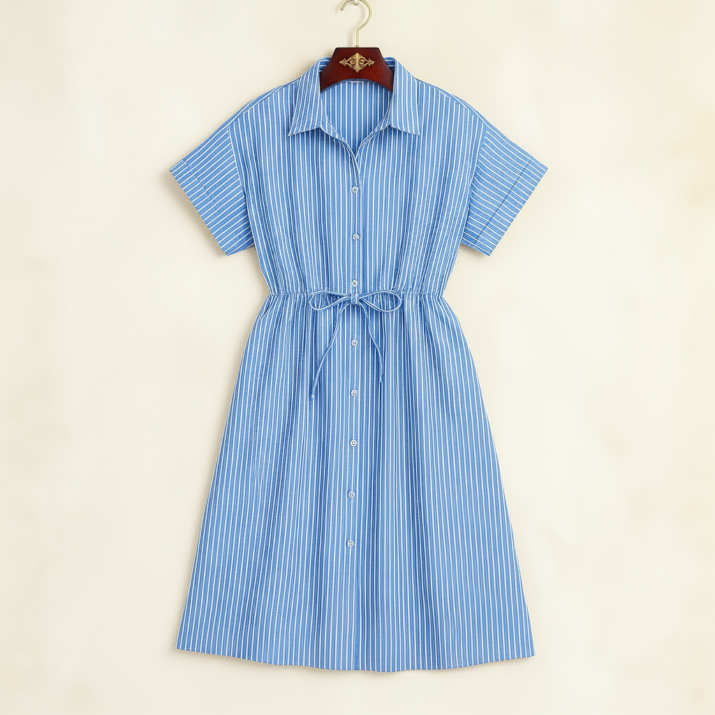 Amalfi Stripe Midi Dress