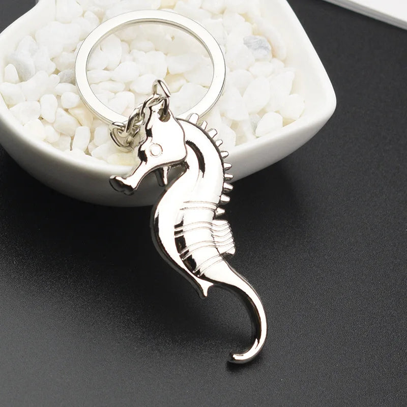 Capri Seahorse Keyring — Bottle-Opener Edition