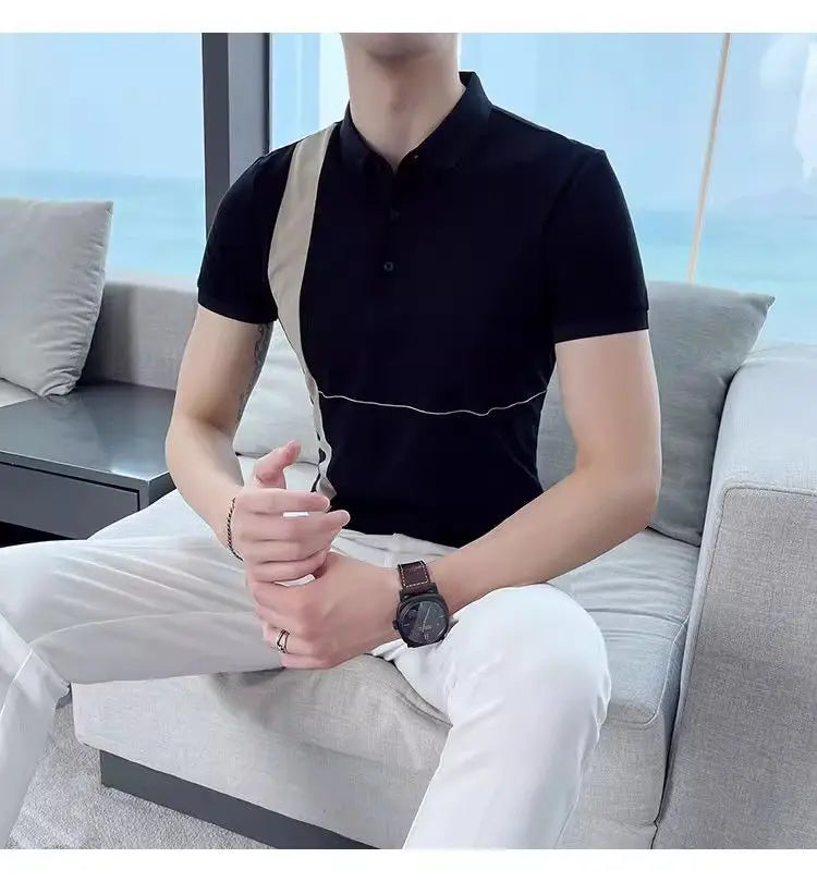 Riviera Polo — Side Stripe