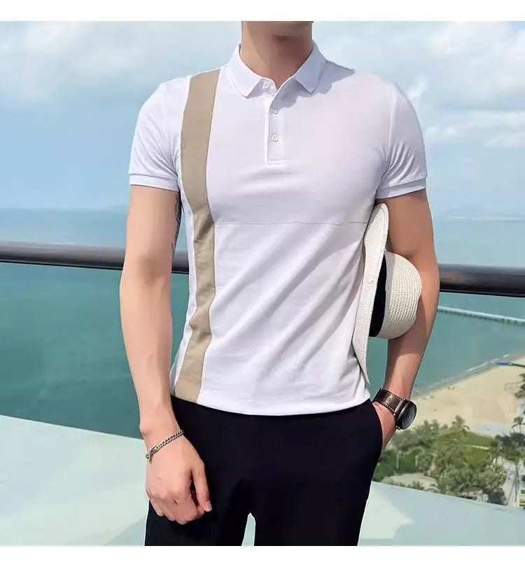 Riviera Polo — Side Stripe