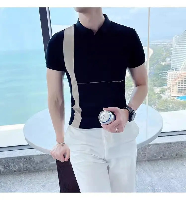 Riviera Polo — Side Stripe