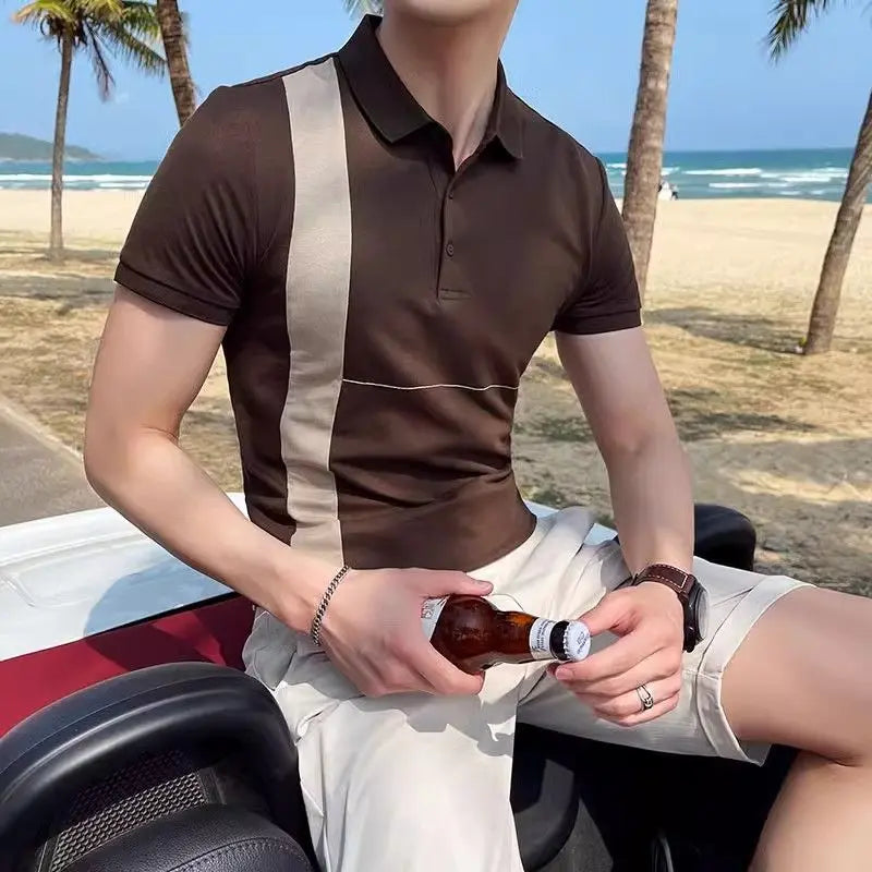 Riviera Polo — Side Stripe