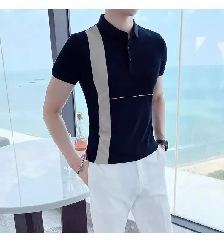 Riviera Polo — Side Stripe