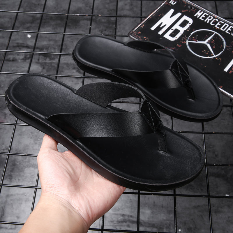 Ischia Luxe Flip-Flops (Leather-Look Strap)