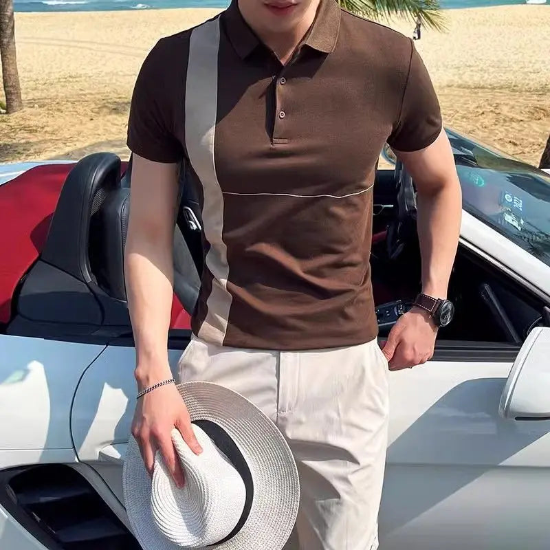 Riviera Polo — Side Stripe