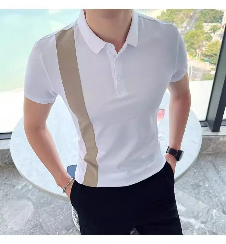 Riviera Polo — Side Stripe
