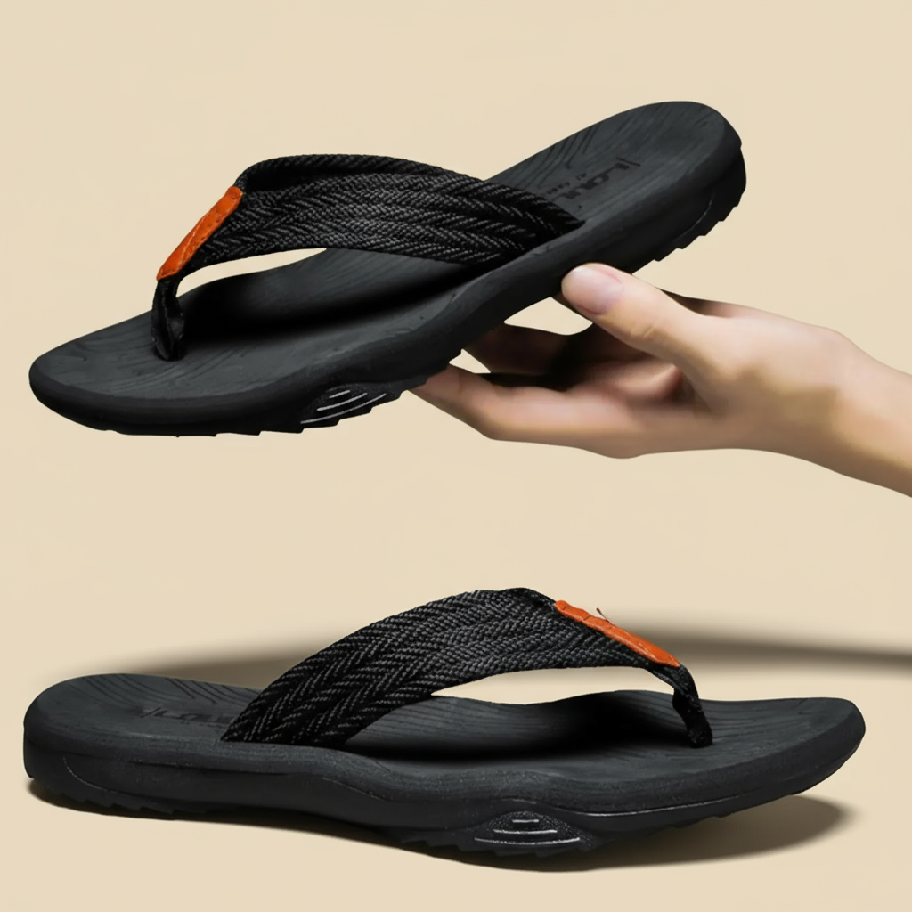 Lido Woven-Strap Flip-Flops