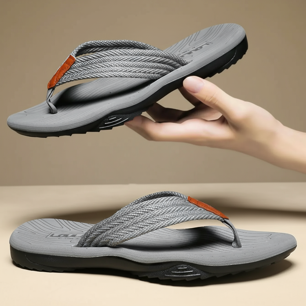 Lido Woven-Strap Flip-Flops