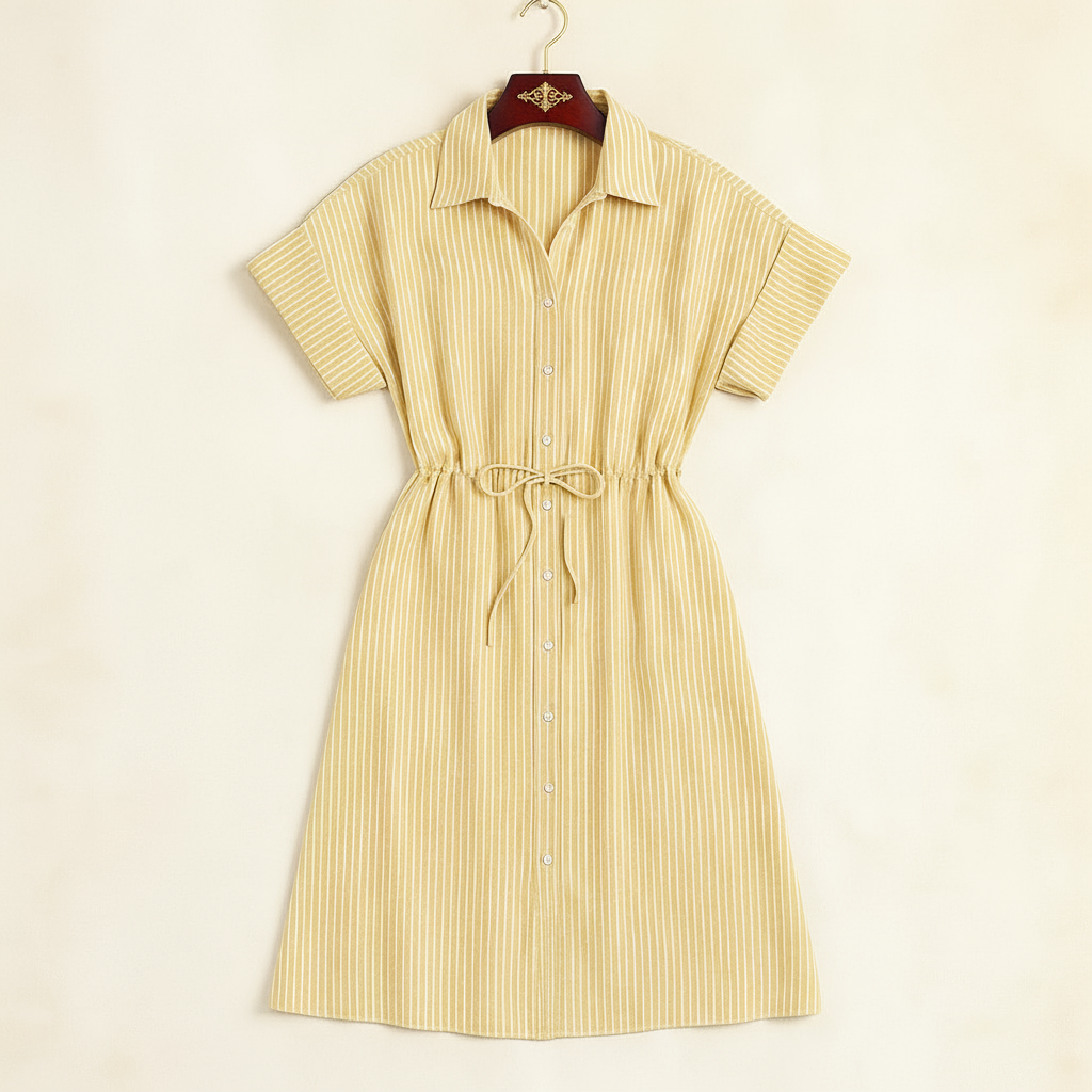 Amalfi Stripe Midi Dress