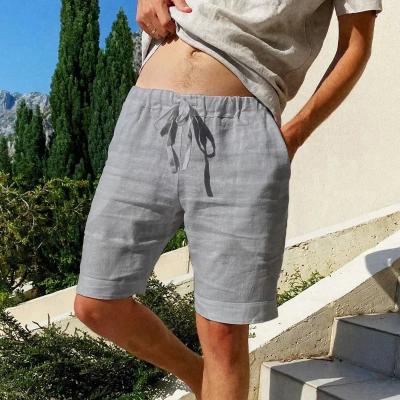 Ischia Linen-Cotton Short