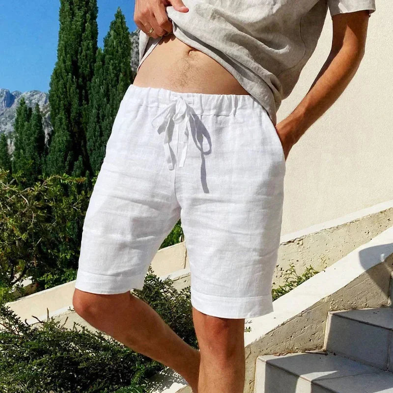 Ischia Linen-Cotton Short
