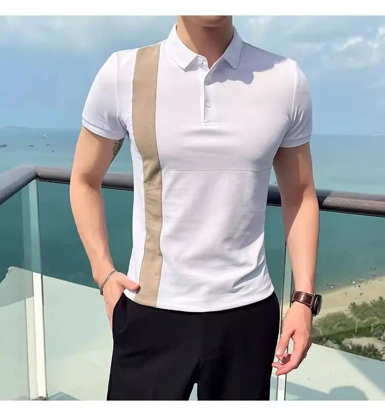 Riviera Polo — Side Stripe