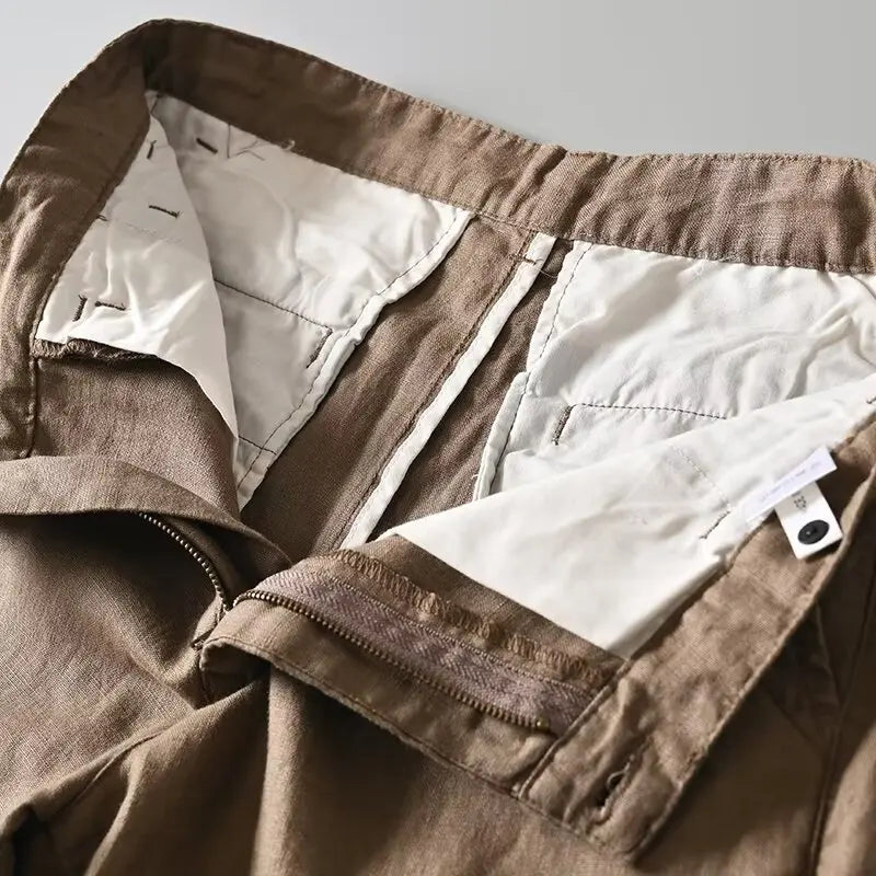 Lipari Linen-Blend Shorts