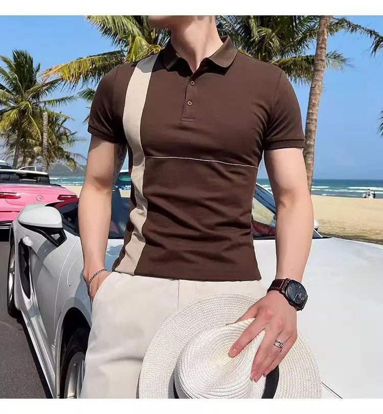 Riviera Polo — Side Stripe