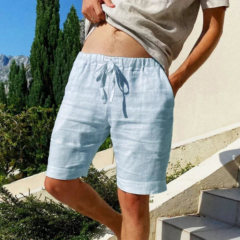 Ischia Linen-Cotton Short