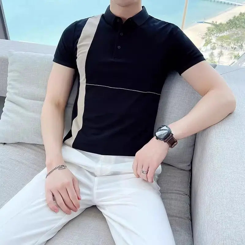 Riviera Polo — Side Stripe