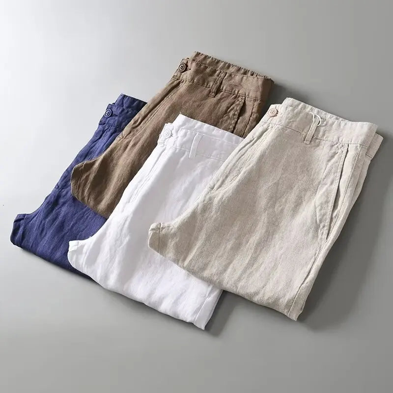 Lipari Linen-Blend Shorts