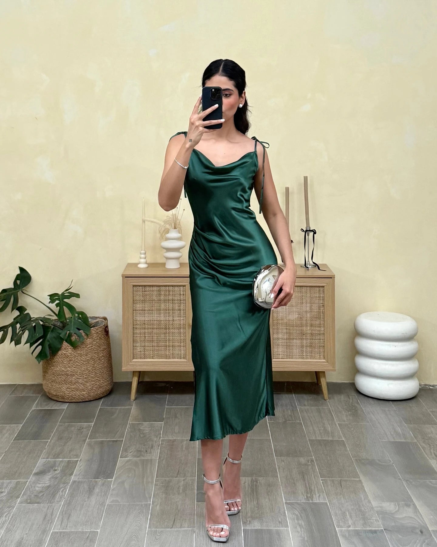 Isola Satin Slip Dress