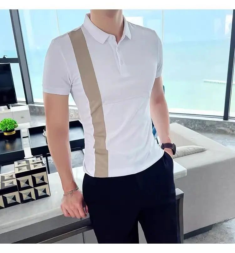 Riviera Polo — Side Stripe