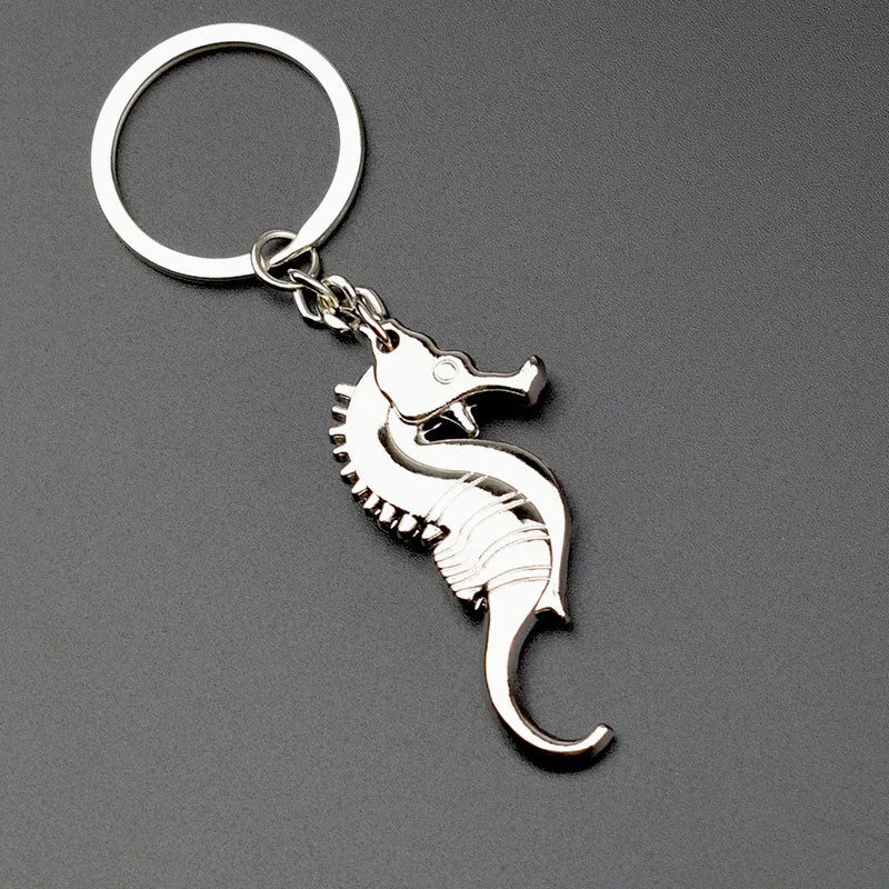 Capri Seahorse Keyring — Bottle-Opener Edition
