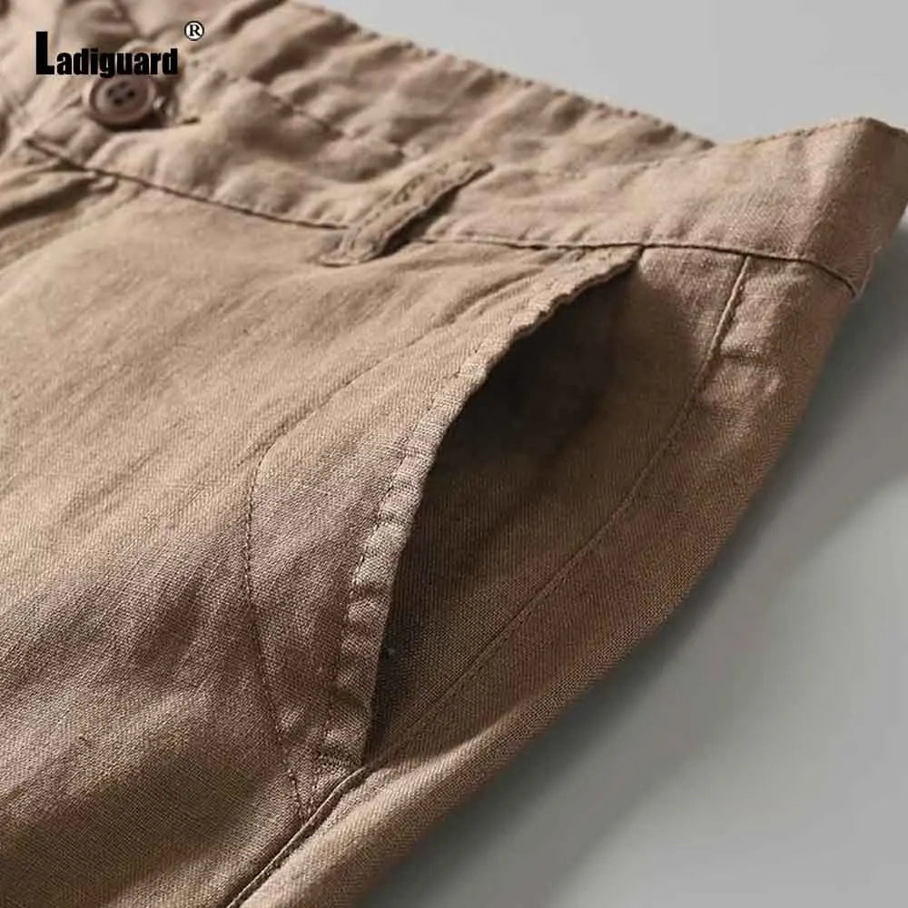 Lipari Linen-Blend Shorts